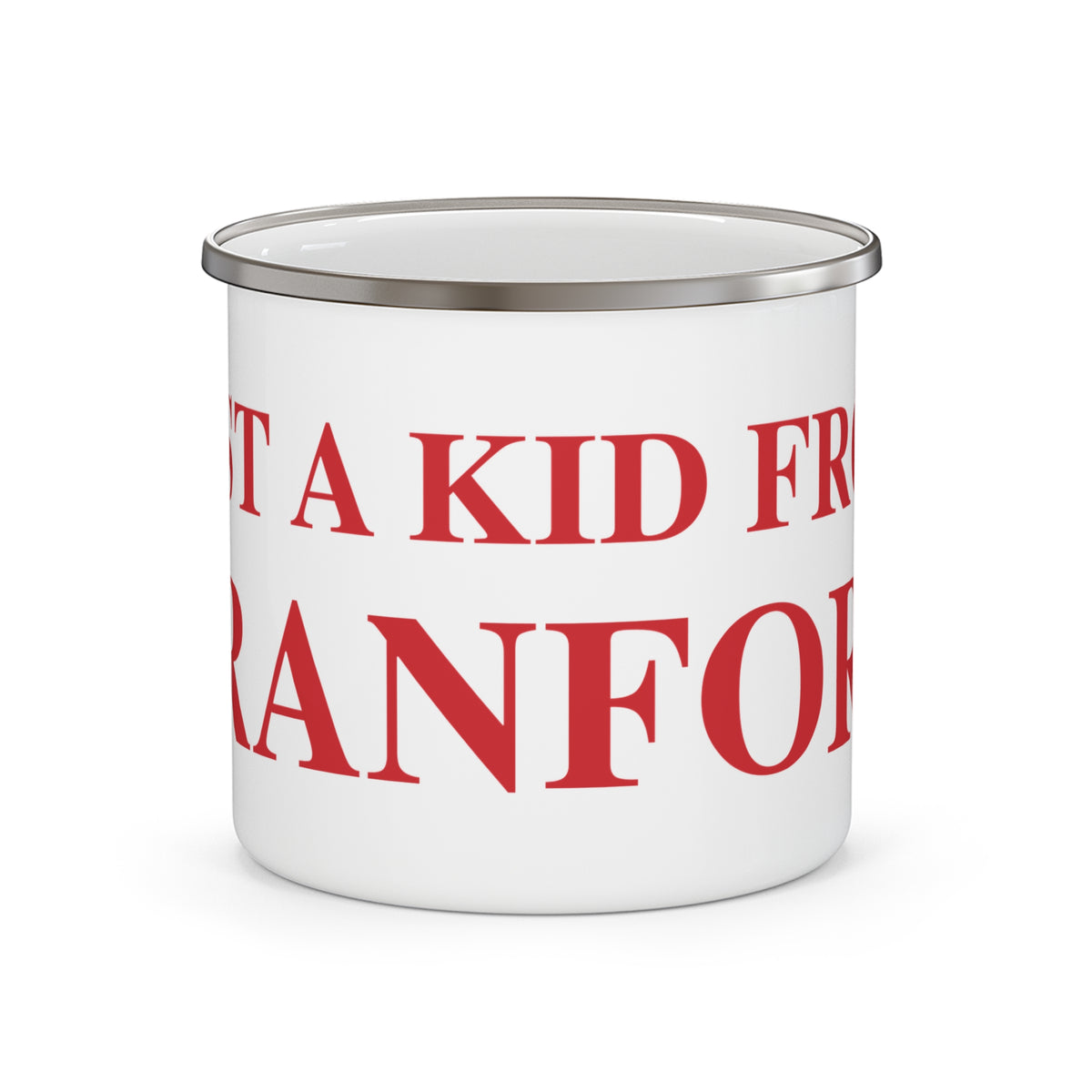 Just a kid from Branford Enamel Camping Mug