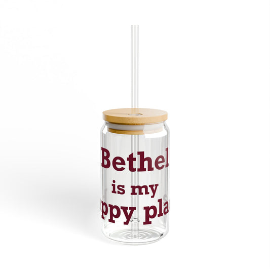 Bethel Is My Happy Place  Sipper Glass, 16oz