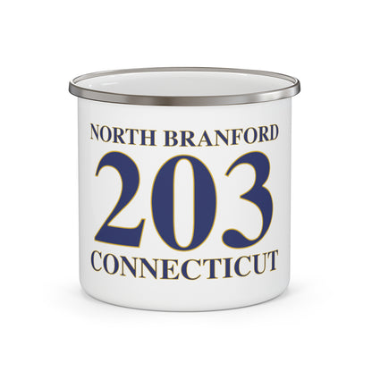 North Branford 203 Connecticut Enamel Camping Mug