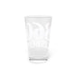 860 Lisbon Red, White & Blue Pint Glass, 16oz