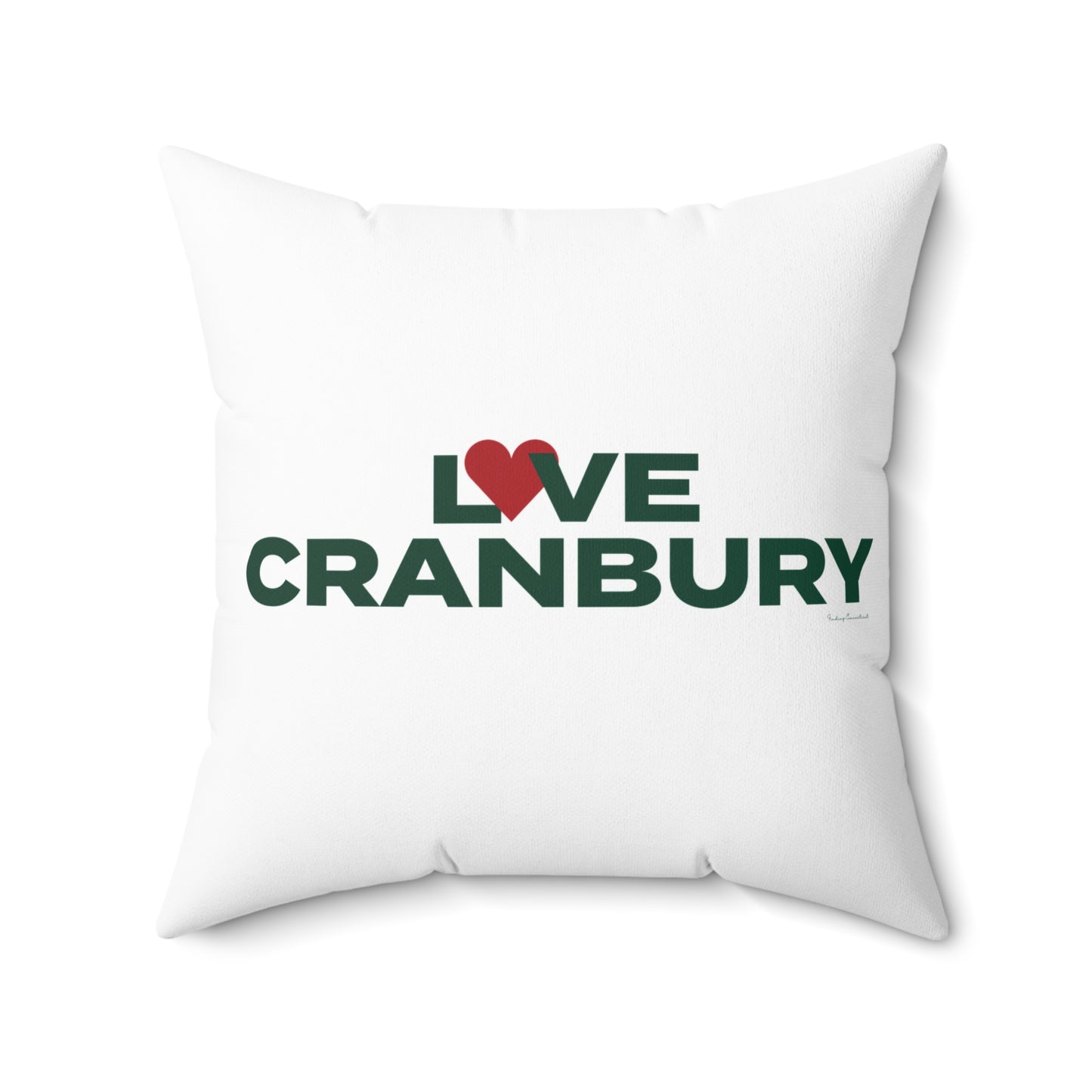 Love Cranbury Spun Polyester Square Pillow