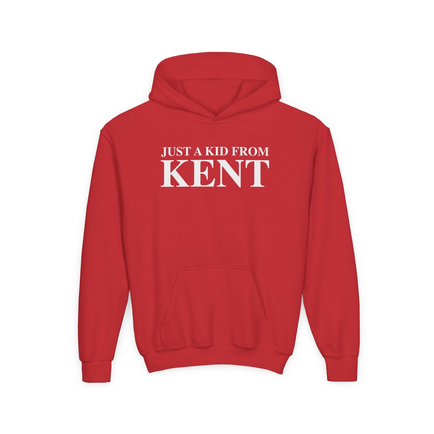 Just a kid from Kent Youth Heavy Blend Hooded Sweatshirt
