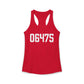 06475 Old Saybrook CT Zip Code Women's Ideal Racerback Tank Top