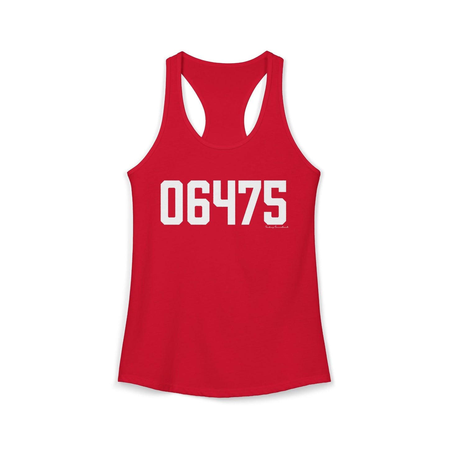 06475 Old Saybrook CT Zip Code Women's Ideal Racerback Tank Top