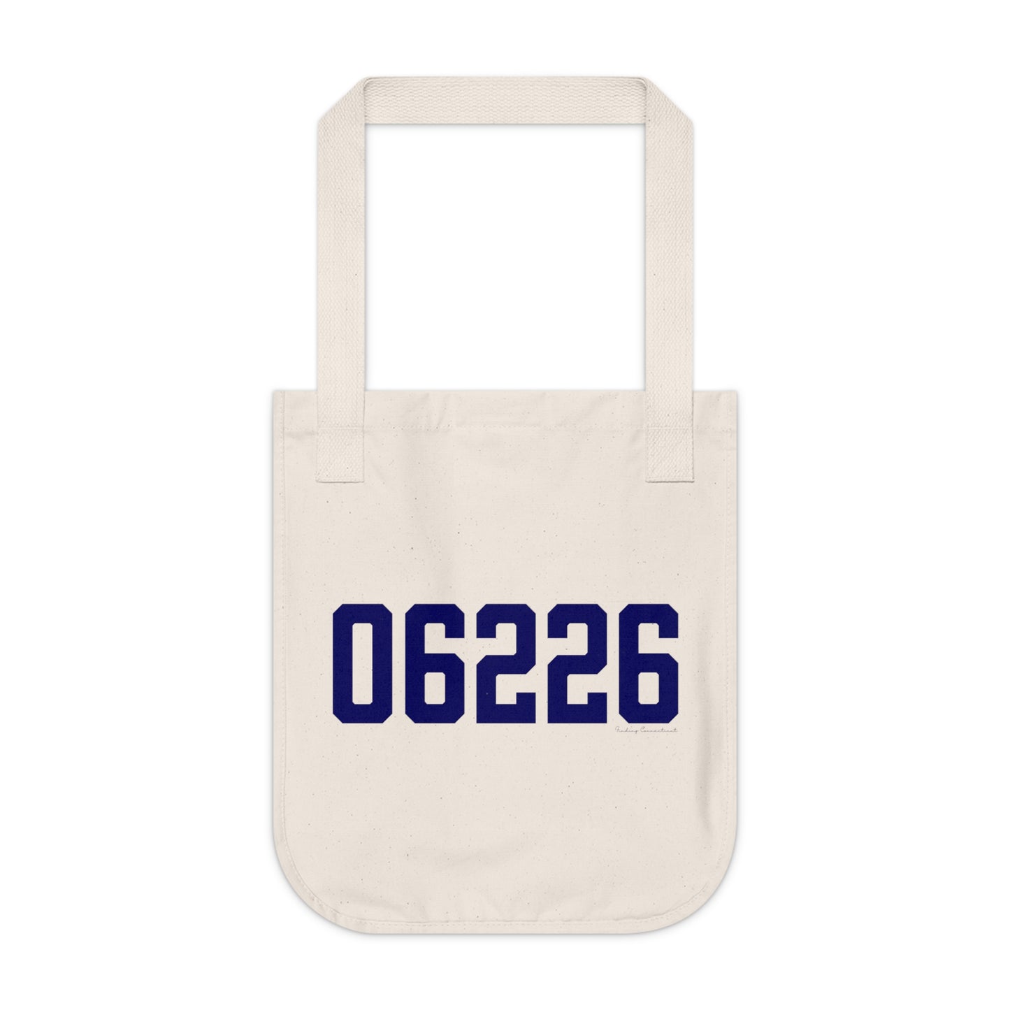 06226 Willimantic Connecticut Zip Code Organic Canvas Tote Bag