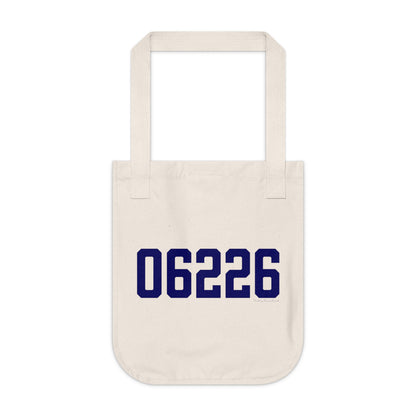 06226 Willimantic Connecticut Zip Code Organic Canvas Tote Bag