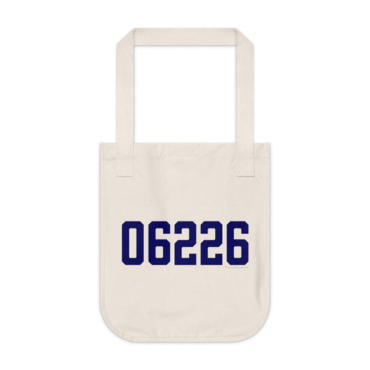 06226 Willimantic Connecticut Zip Code Organic Canvas Tote Bag