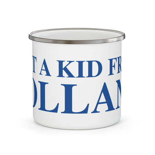 Just a kid from Tolland Enamel Camping Mug