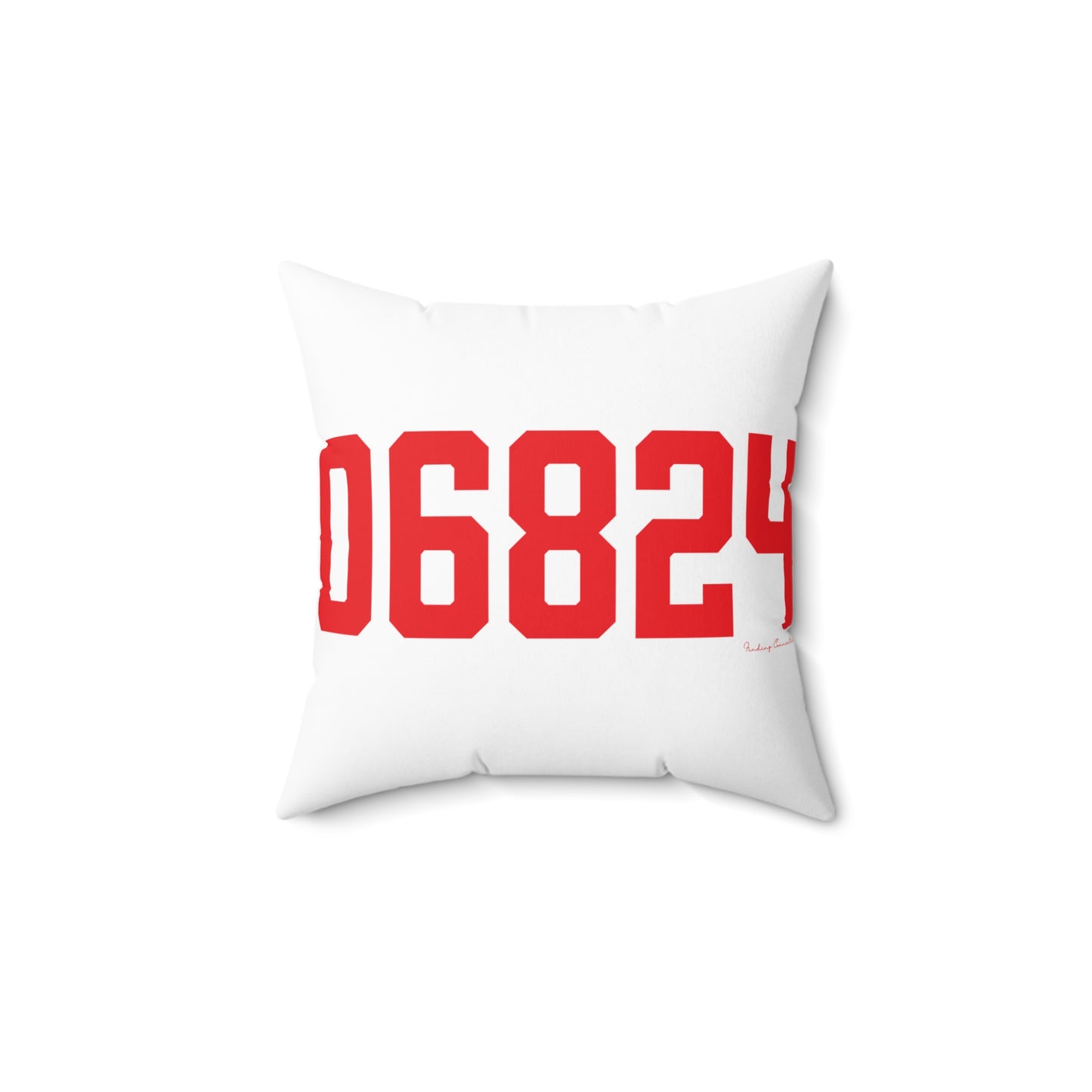 06824 Fairfield Connecticut Zip Code Spun Polyester Square Pillow