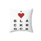 Black Rock Vision Spun Polyester Square Pillow