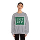 Vintage Exit 47 Merritt Parkway Sign Unisex Heavy Blend™ Crewneck Sweatshirt