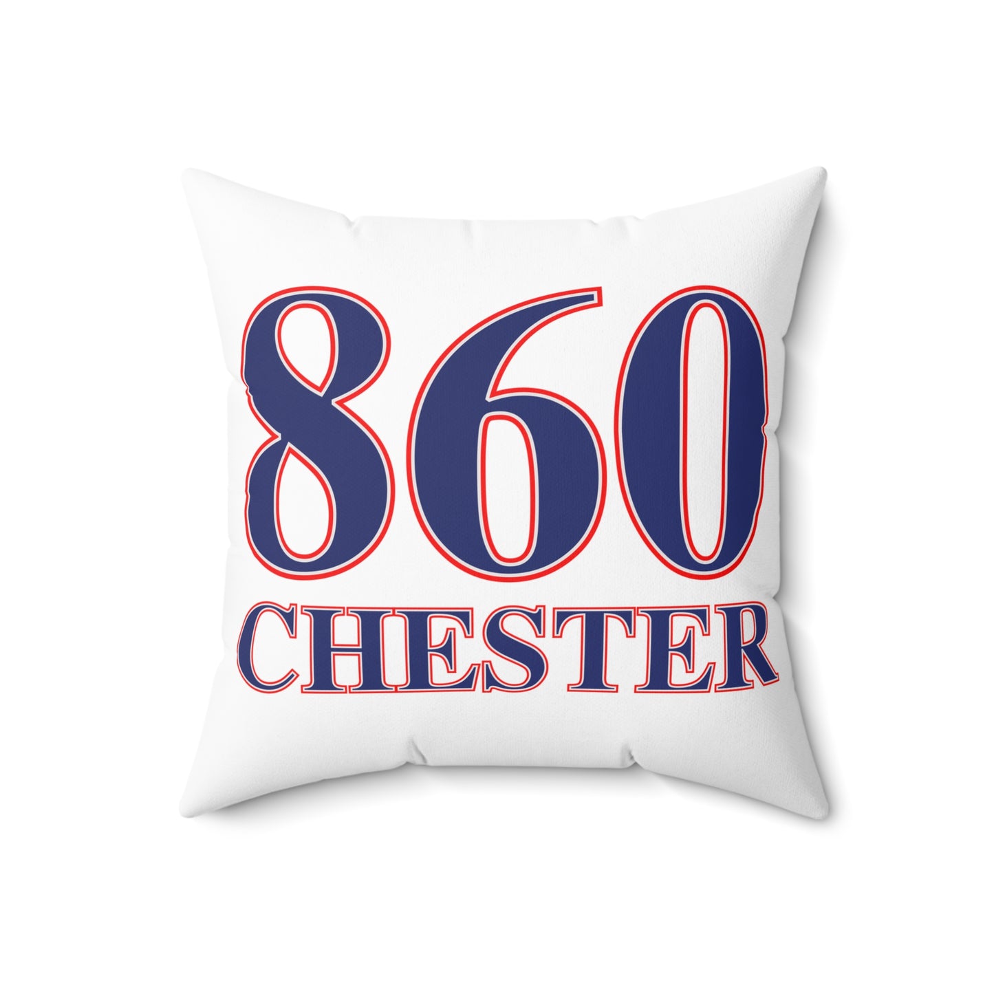 860 Chester Red, White & Blue Spun Polyester Square Pillow