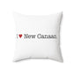 I Heart New Canaan. Spun Polyester Square Pillow