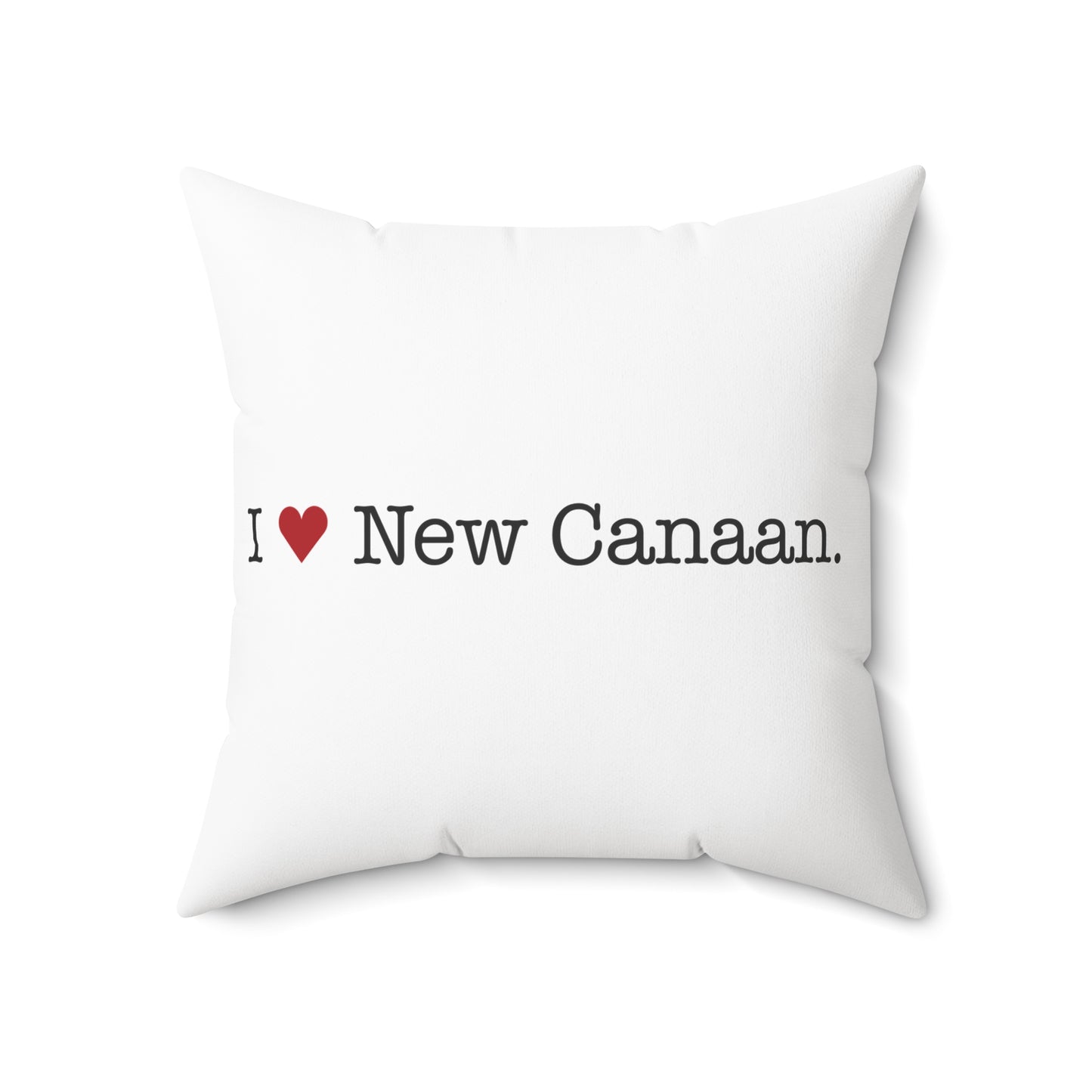 I Heart New Canaan. Spun Polyester Square Pillow