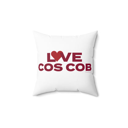 Love Cos Cob Spun Polyester Square Pillow