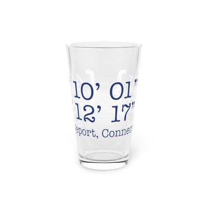 Bridgeport Coordinates Pint Glass, 16oz