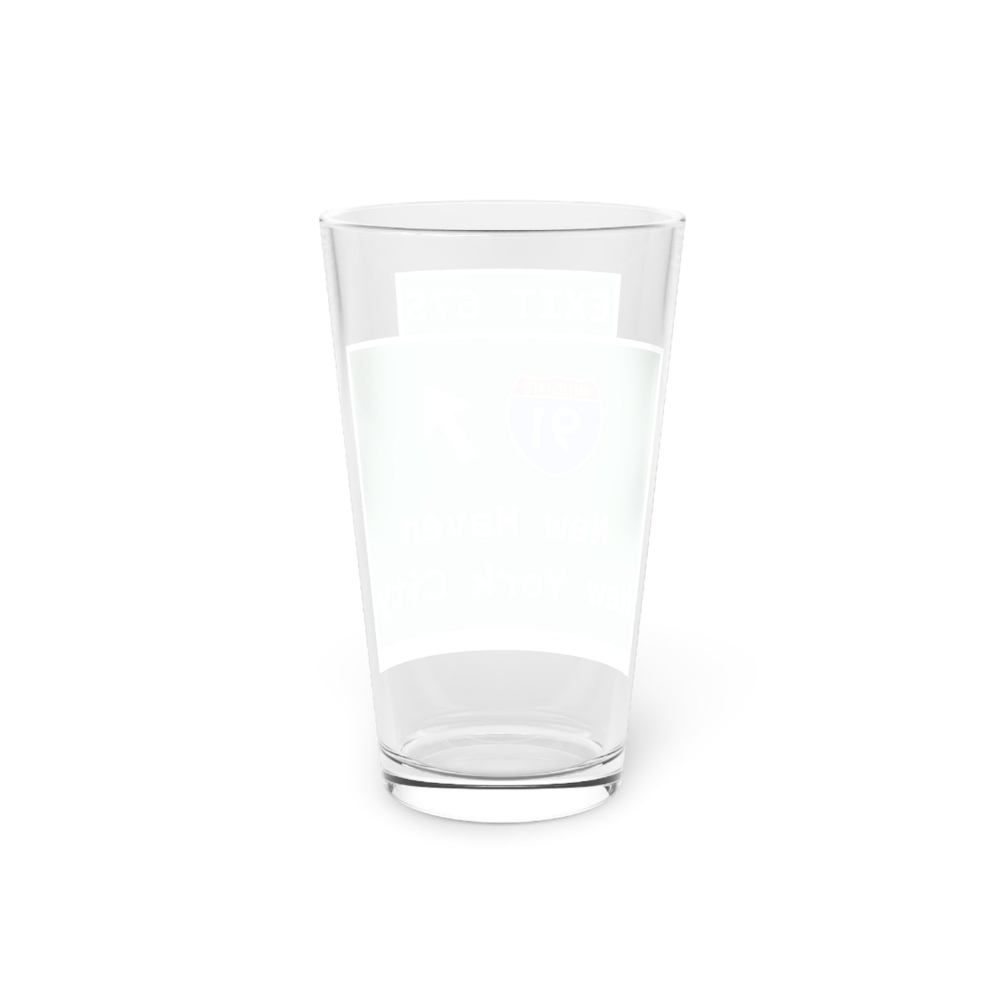 Vintage WCP Exit 67S Sign Pint Glass, 16oz