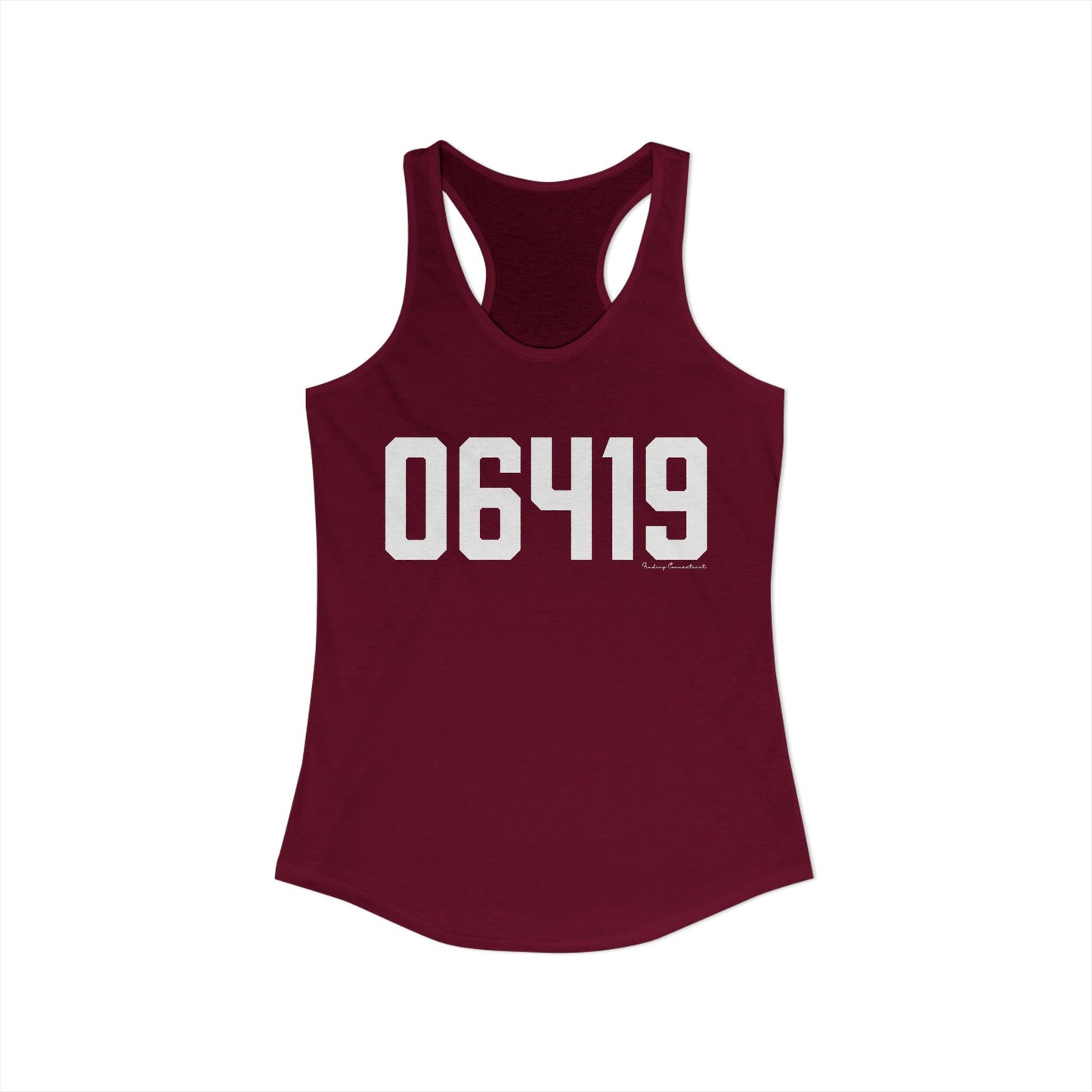 06419 Killingworth CT Zip Code Women's Ideal Racerback Tank Top