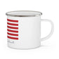 Milford Connecticut Flag Enamel Camping Mug