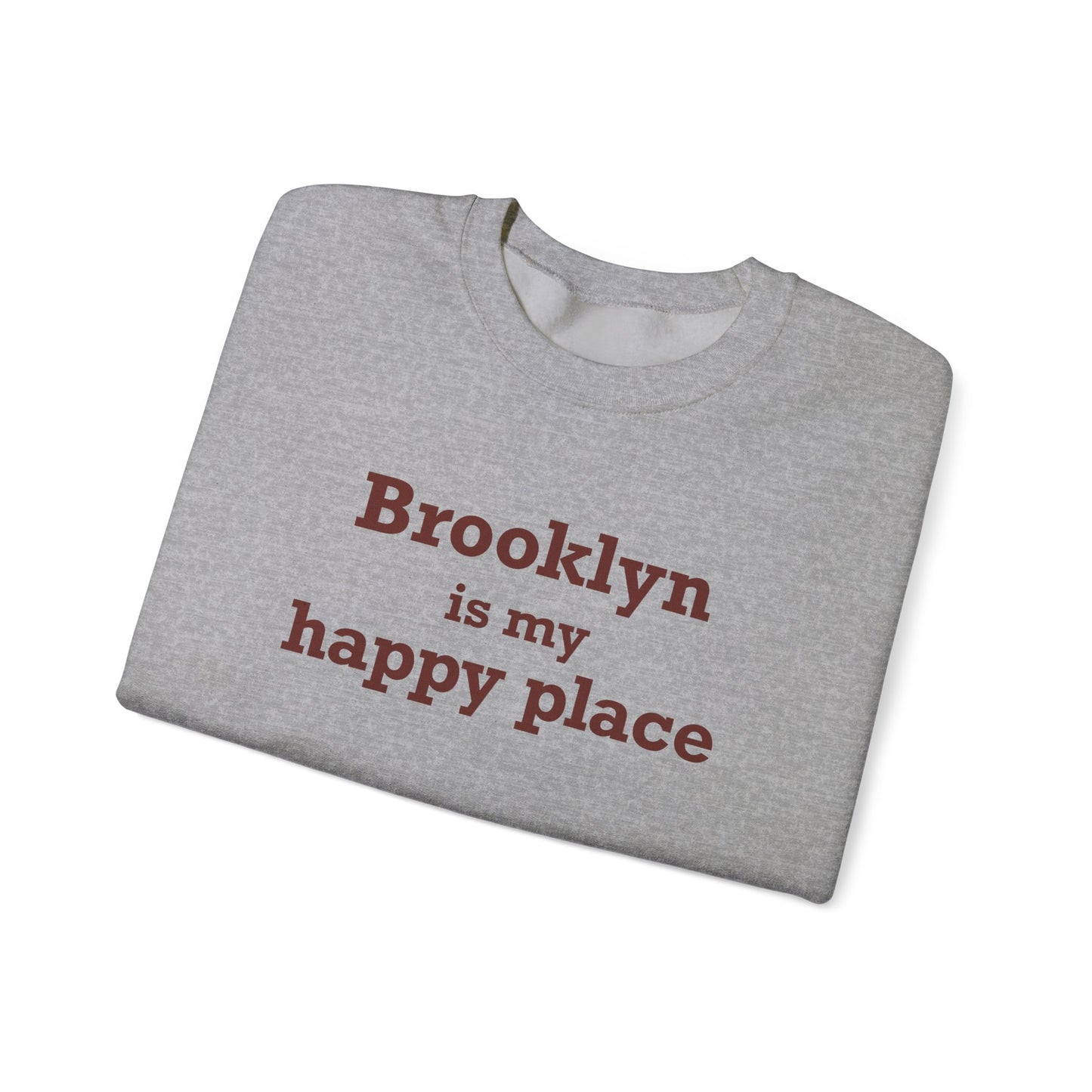 Brooklyn is My Happy Place Unisex Heavy Blend™ Crewneck Sweatshirt