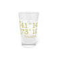 Trumbull Coordinates Pint Glass, 16oz