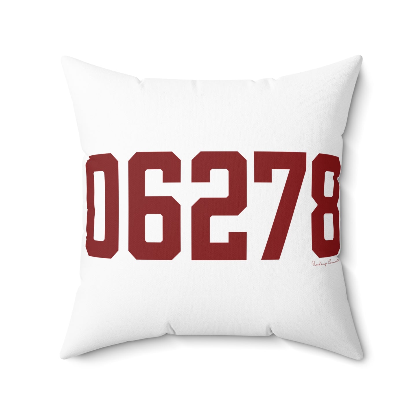 06278 Ashford Connecticut Zip Code Spun Polyester Square Pillow