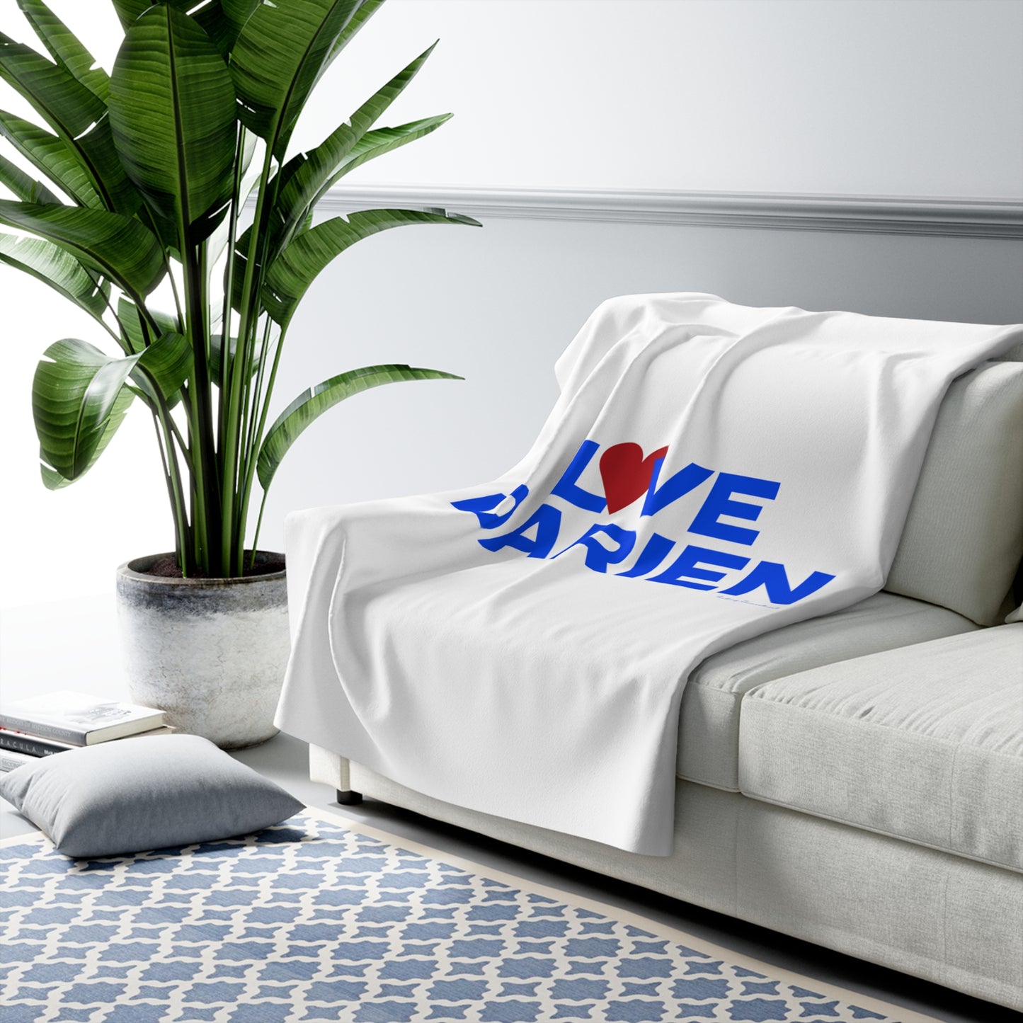 Love Darien Sherpa Fleece Blanket