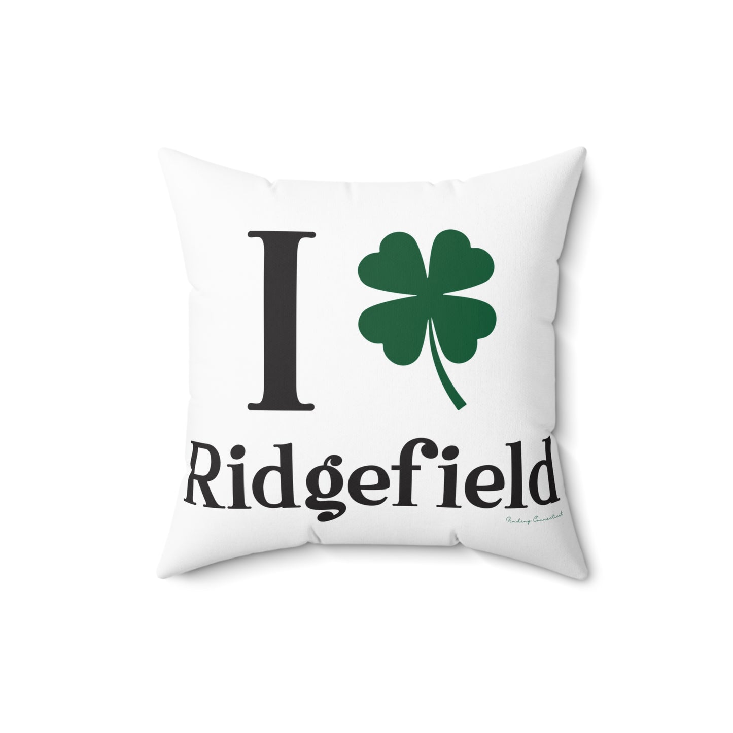 I Clover Ridgefield  Spun Polyester Square Pillow