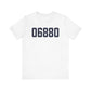 06880 Westport Connecticut Zip Code Unisex Jersey Short Sleeve T-Shirt