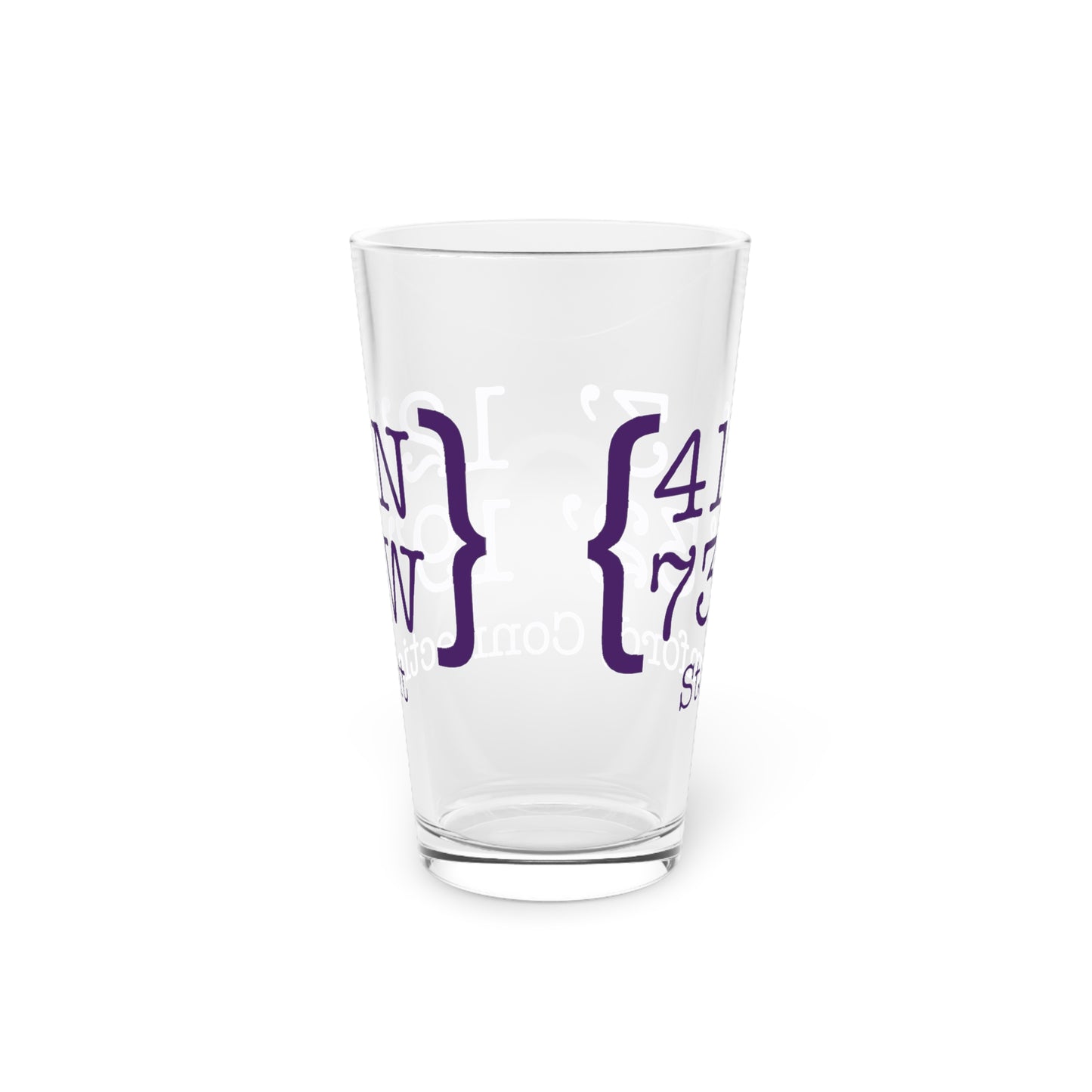 Stamford Coordinates Pint Glass, 16oz