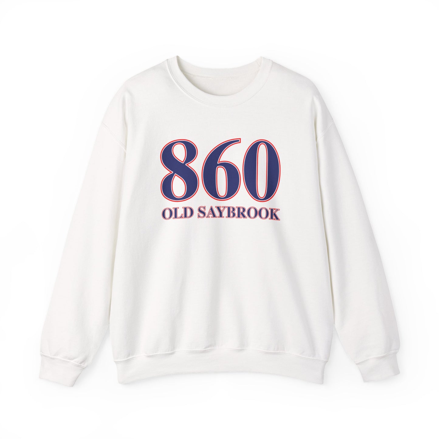 860 Old Saybrook Red White & Blue Unisex Heavy Blend™ Crewneck Sweatshirt