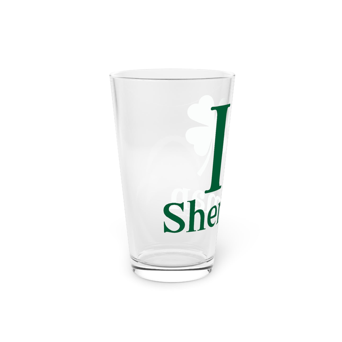 I Clover Sherman Pint Glass, 16oz