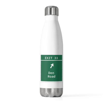 Vintage Merritt Parkway Exit 33 Sign 20oz Insulated Bottle
