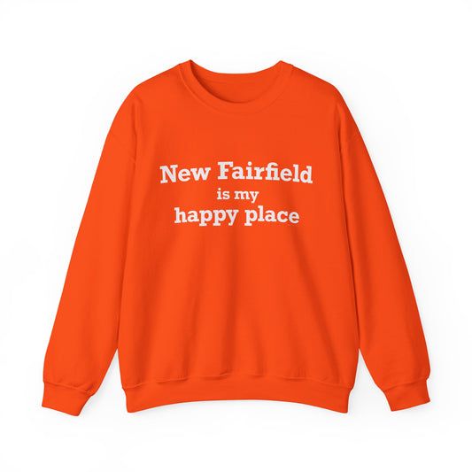 New Fairfield Is My Happy Place Unisex Heavy Blend™ Crewneck Sweatshirt