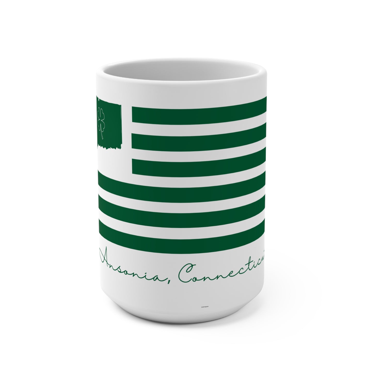 Ansonia Connecticut St. Patrick’s Day Flag Mug 15oz