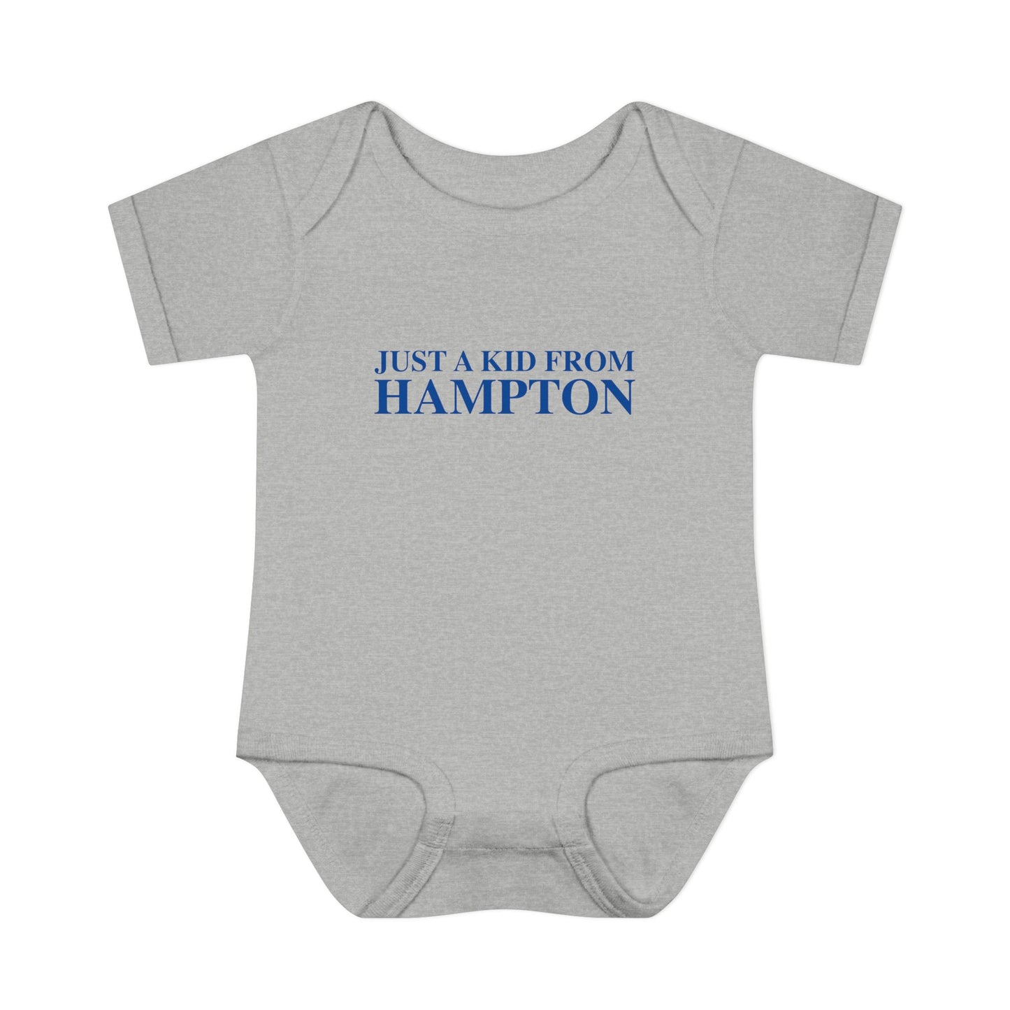 Just a kid from Hampton Infant Baby Rib Bodysuit