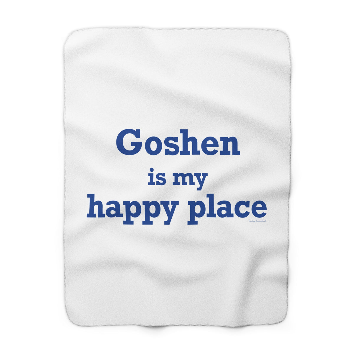 Goshen is My Happy Place Sherpa Fleece Blanket
