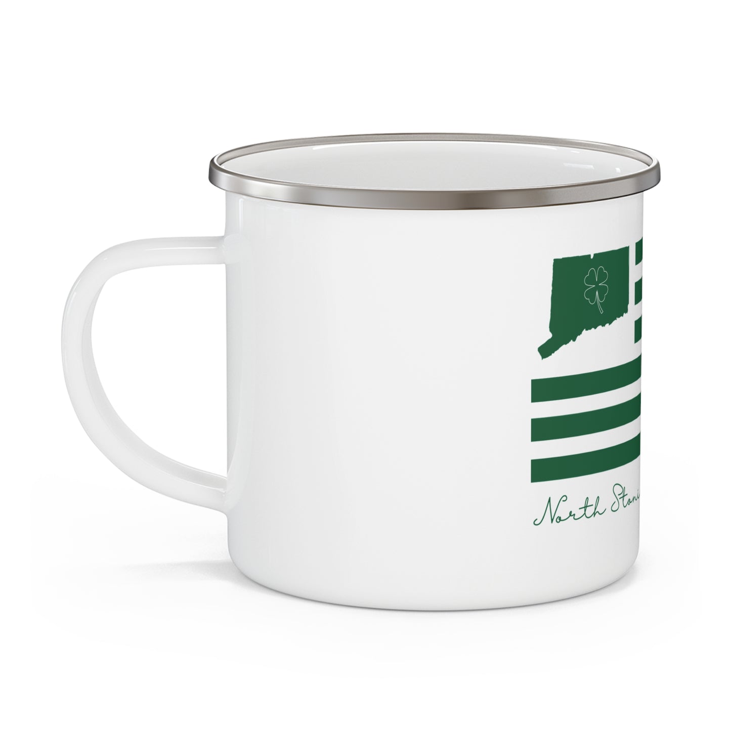 North Stonington Connecticut St. Patrick’s Day Flag Enamel Camping Mug