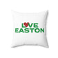 Love Easton Spun Polyester Square Pillow