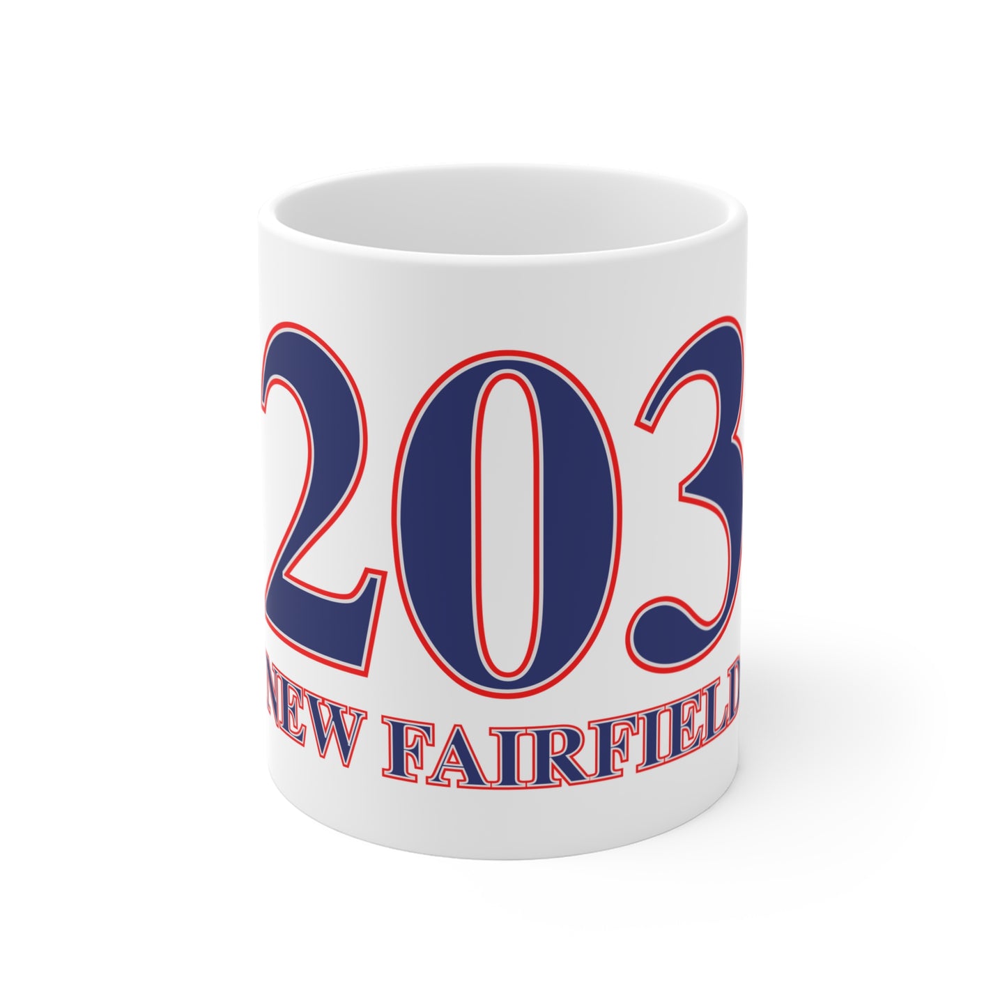 203 New Fairfield Red, White & Blue Mug 11oz