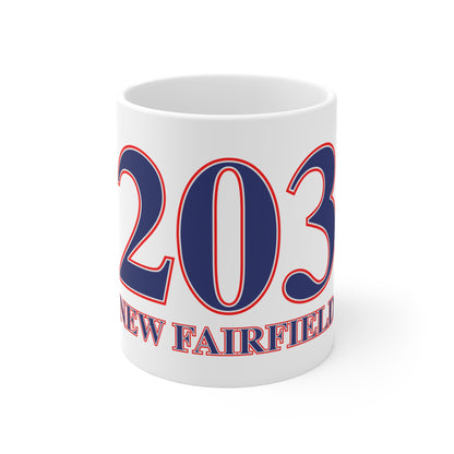 203 New Fairfield Red, White & Blue Mug 11oz