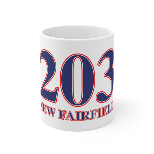 203 New Fairfield Red, White & Blue Mug 11oz