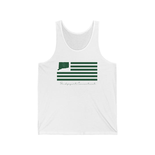 Bridgeport Connecticut St. Patrick's Day Flag Unisex Jersey Tank Top