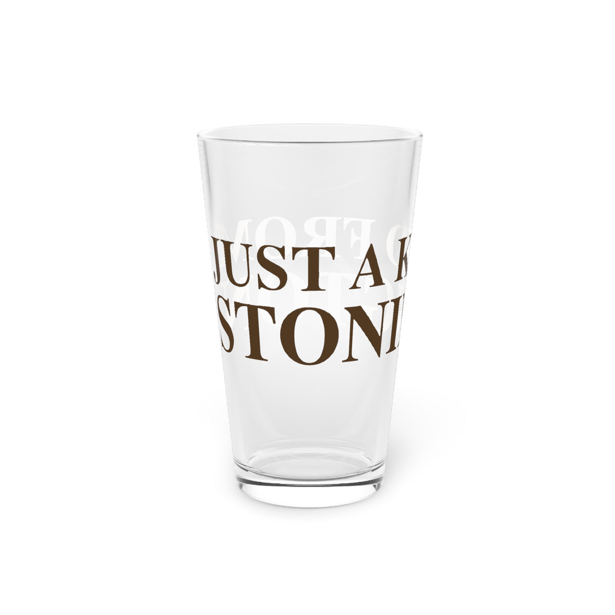 Just a kid from Stonington Pint Glass, 16oz