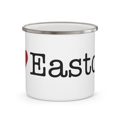 I Heart Easton. Enamel Camping Mug