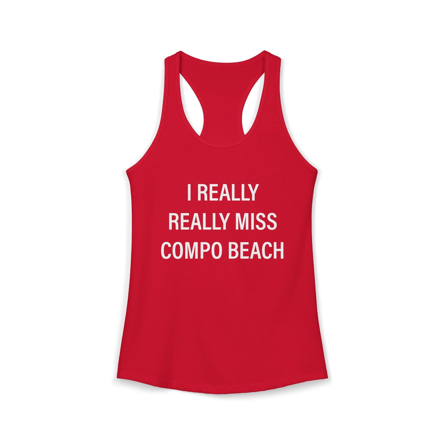 I Really Really Miss Compo Beach Women's Ideal Racerback Tank Top