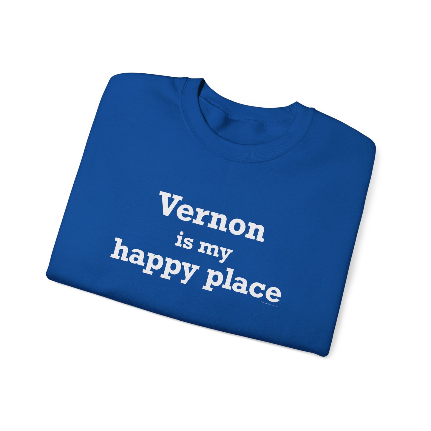 Vernon is My Happy Place Unisex Heavy Blend™ Crewneck Sweatshirt