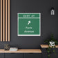 Vintage Merritt Parkway Exit 47 Sign Matte Canvas, Stretched, 1.25"