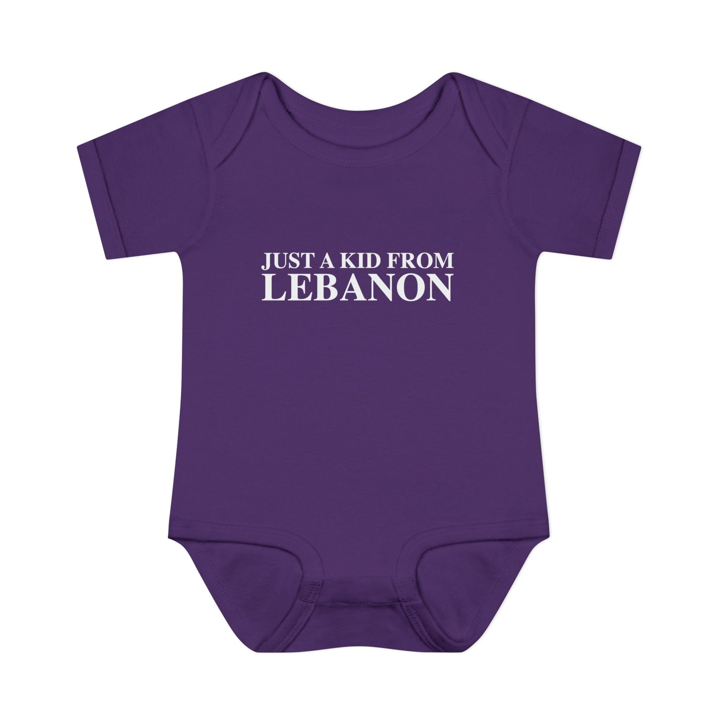 Just a kid from Lebanon Infant Baby Rib Bodysuit