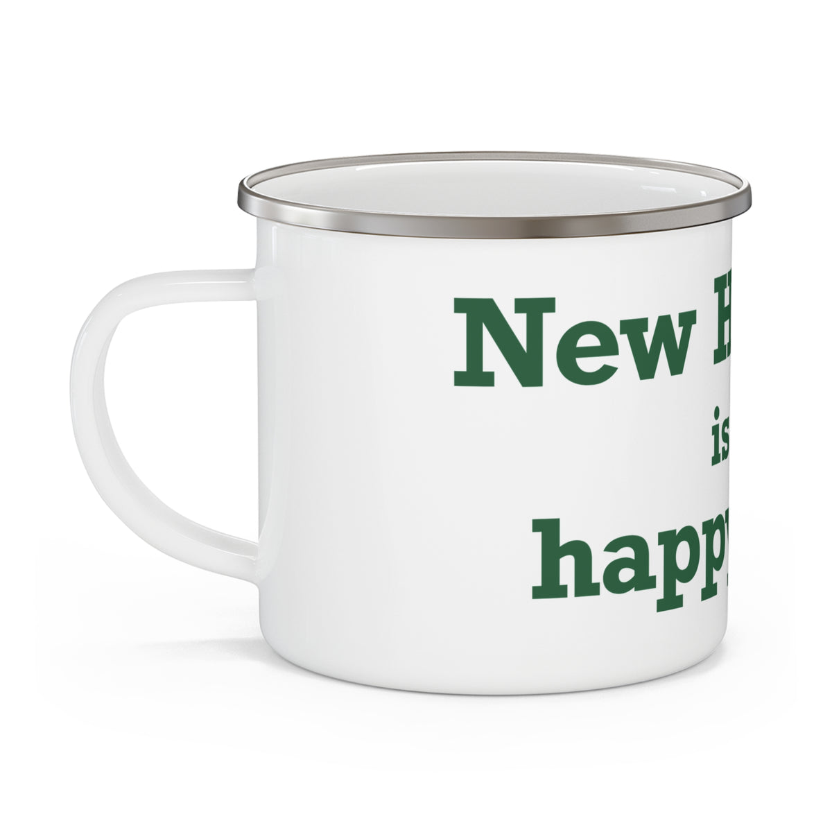 New Hartford is My Happy Place Enamel Camping Mug